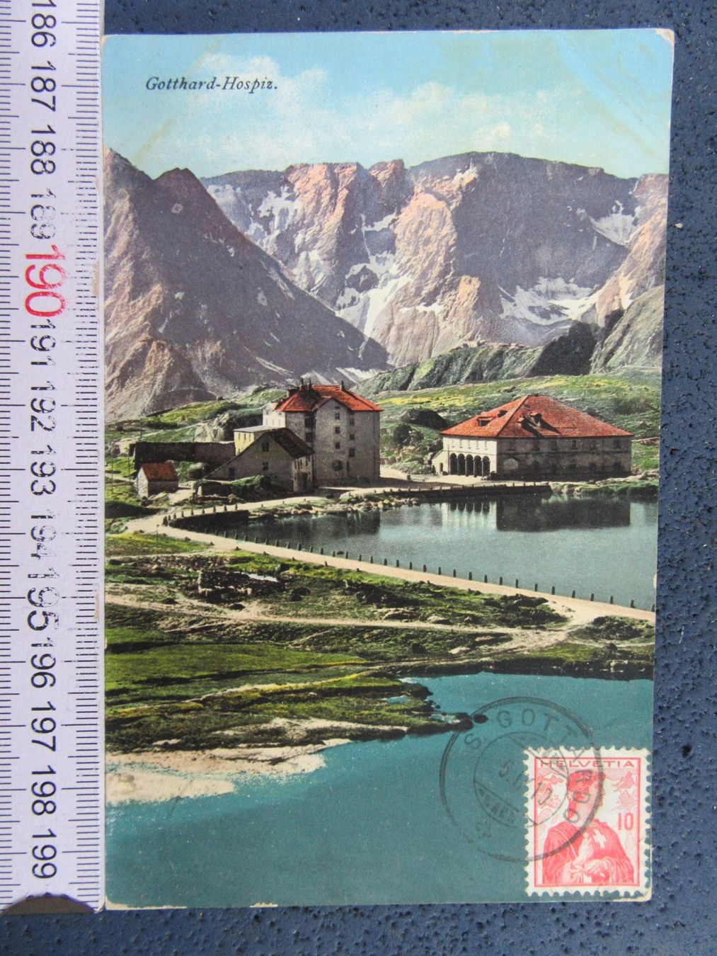 Cartoline postali: GOTTHARD HOSPIZ 1910 URI AK – Usato da Ettingen venduto da Hausi4711