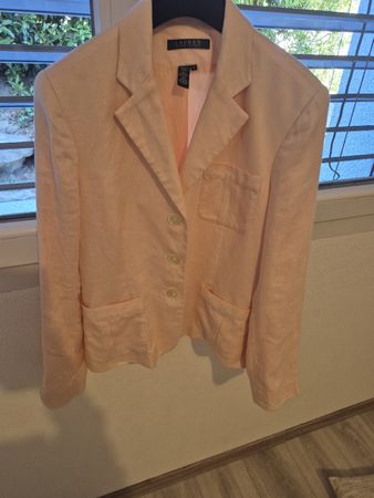 Blazer en lin rose Lauren Ralph Lauren T. 4 (M) comme neuf🔥