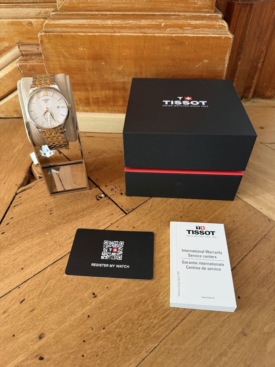 Tissot Orologi: Tissot Tradition Armbanduhr NEU – Nuovo e nell'imballaggio originale da Schaffhausen venduto da oscarstahelag