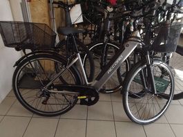 BICICLETTA RECORD CITY ARGENTO Ra NUOVA GARANZIA DUE ANNI