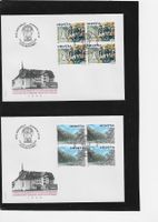 1999 2x  FDC 4er  Russland-Schweiz