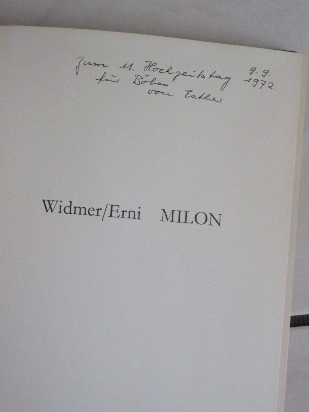Libri: Hans Erni Buch "MILON" – Usato da Weinfelden venduto da Kunst2010 2