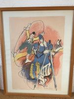 Fredy Sigg Lithografie Clowns signiert 1923 - 1998