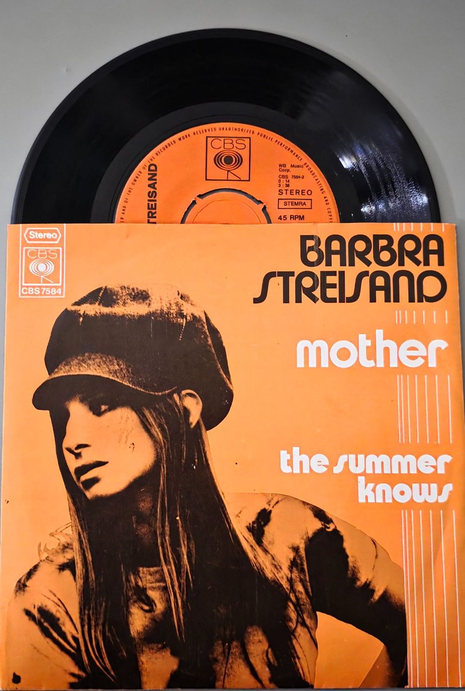 Schallplatten: Barbra Streisand Single – Mother – Gebraucht aus Root von atelier22