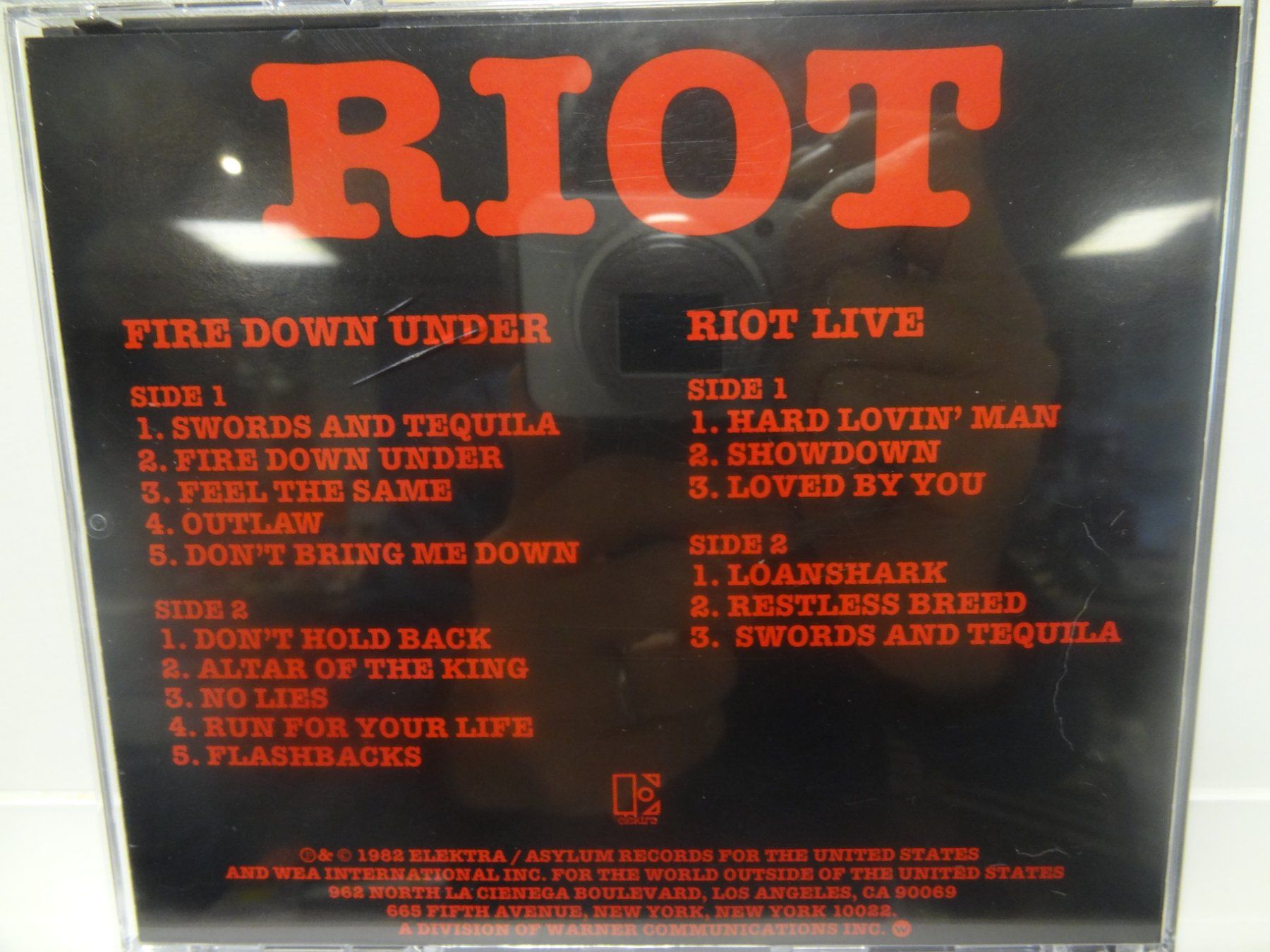 CDs: Riot - Fire Down Under (Live '82) CD -Promo – Gebraucht aus luzern von musicandart 3