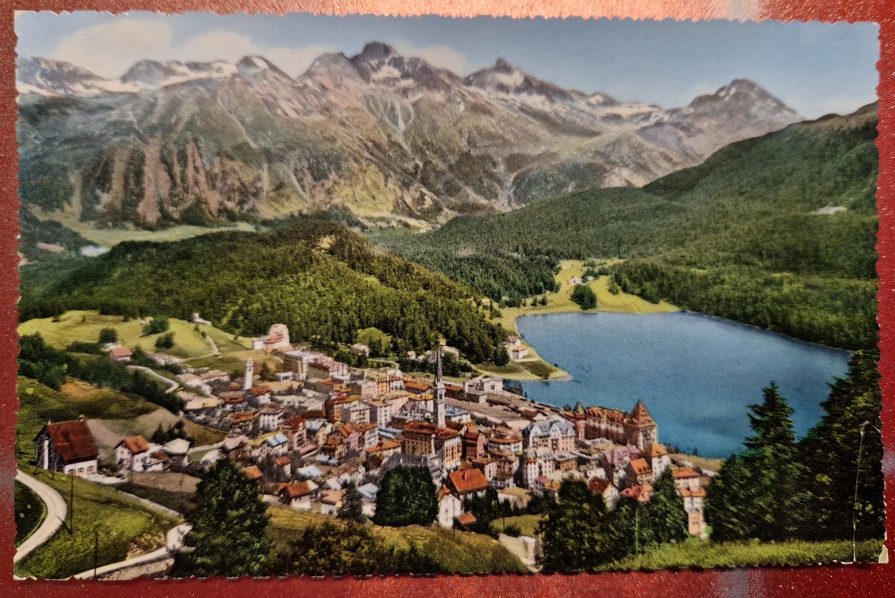 Cartoline postali: St. Moritz mit Languard – Nuovo (secondo la descrizione) da Melchnau venduto da Fishel