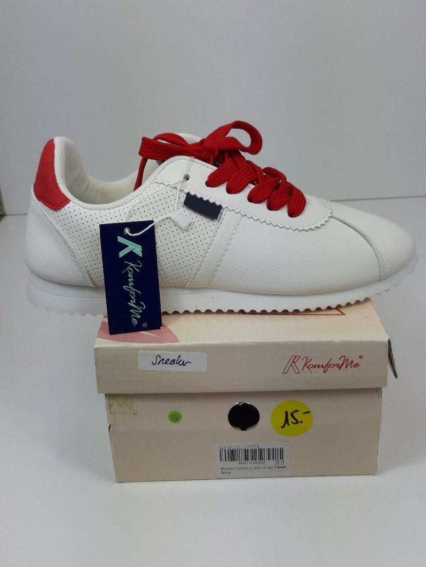 Scarpe da uomo: KomforMe white soft Sneaker rot Gr. 41 Lagerräumung – Nuovo e nell'imballaggio originale da Seuzach venduto da VT-Collections3