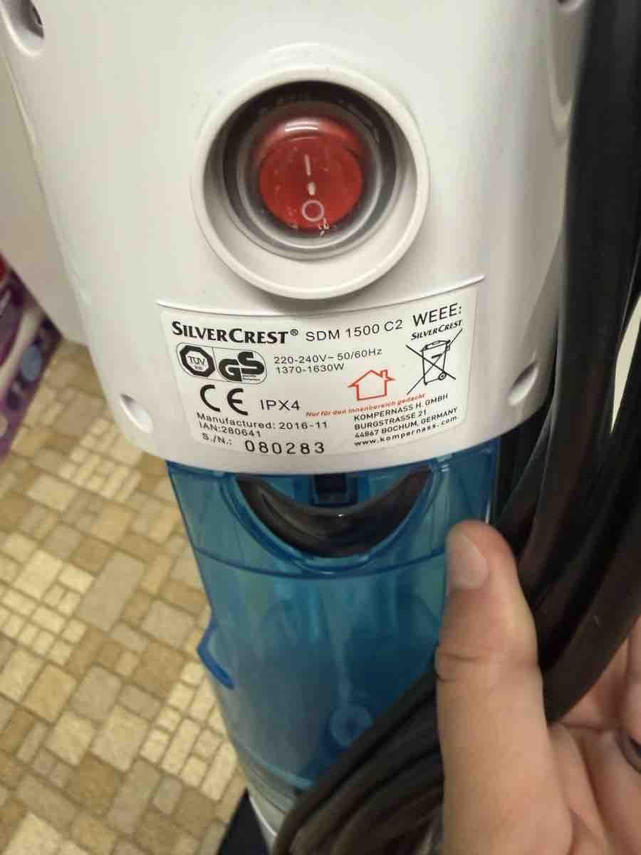SilverCrest Pulitori a vapore: Silvercrest Dampfreiniger SDM 1500 C2 akzeptabel – Usato da Oberurnen venduto da Kokosbluete 4