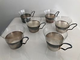 Edles Glas-Metallhalter-Set