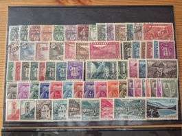 Andorra Briefmarken */**/o auf Karten D4 Zustand gem. Bilder