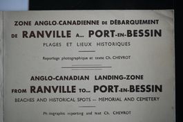 WWII - 1945 - Zone de débarquement Ranville - Livret 18 CPA
