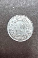 Silbermünze 1/2 Franken 1944