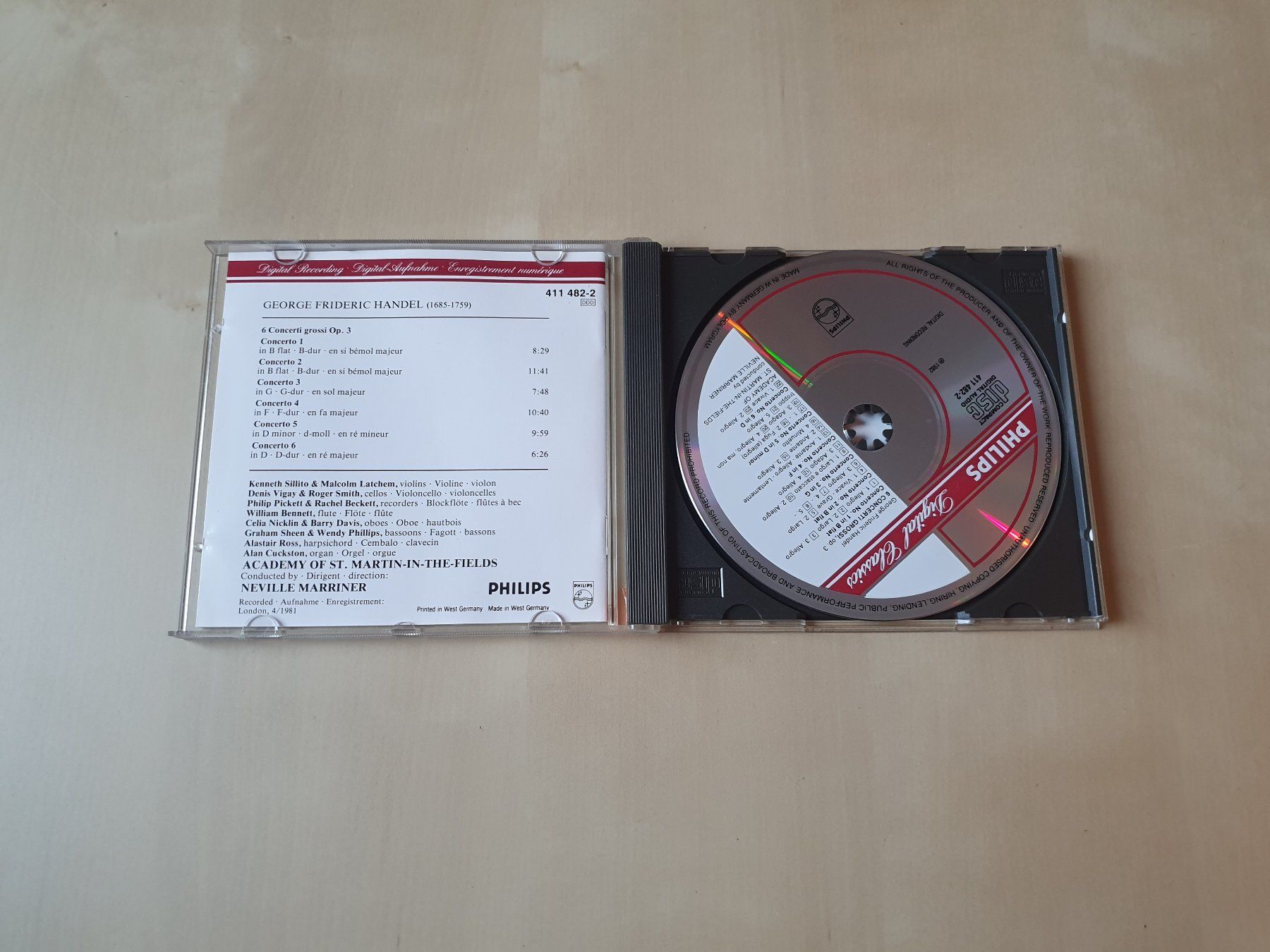 CD: Händel 6 Concerti Grossi OP 3 – Usato da Stansstad venduto da collectorsshop 2