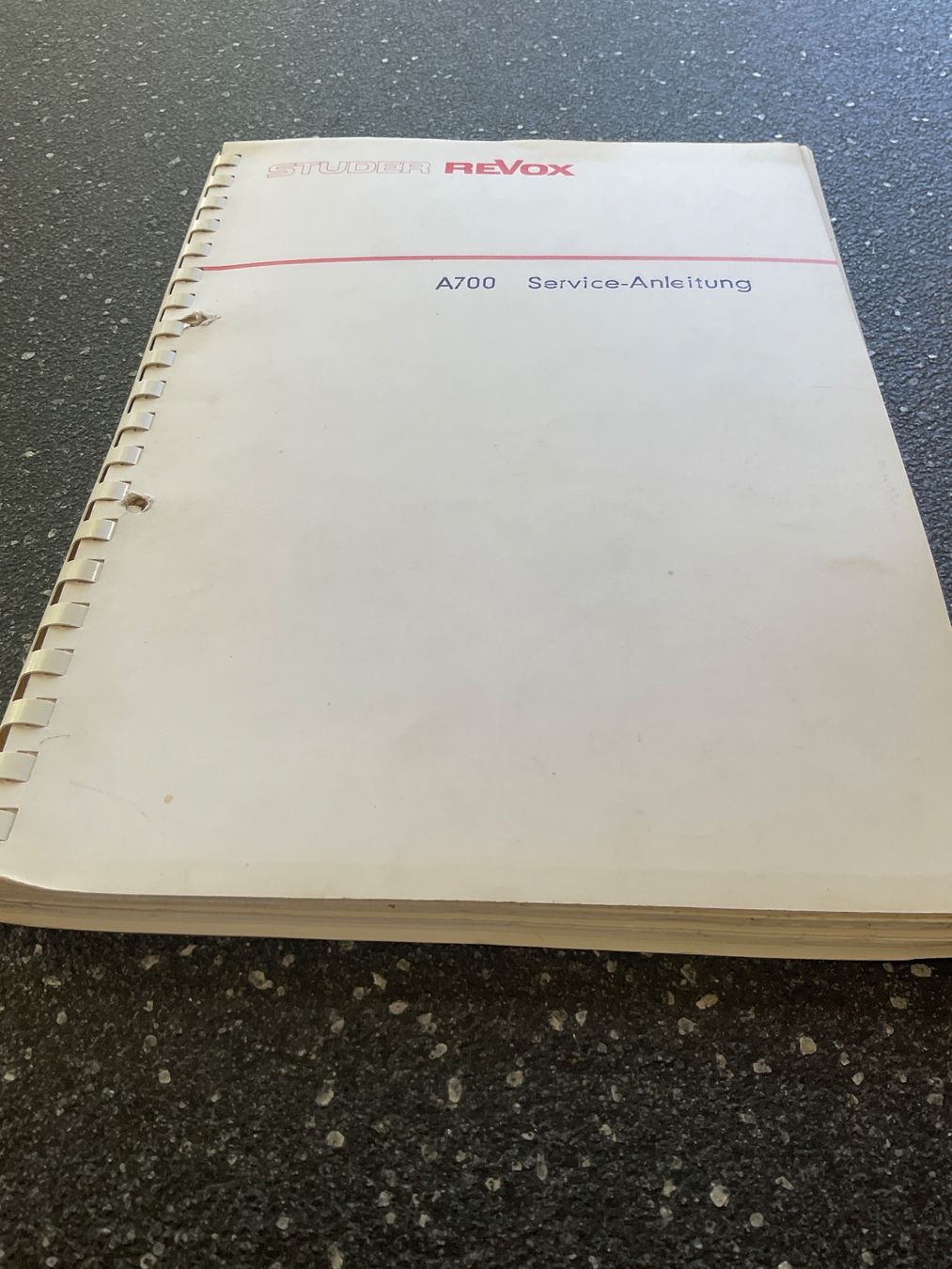 Revox Apparecchi a nastro: ReVox A 700 Service-Anleitung – Usato da Langenthal venduto da RronJora 5