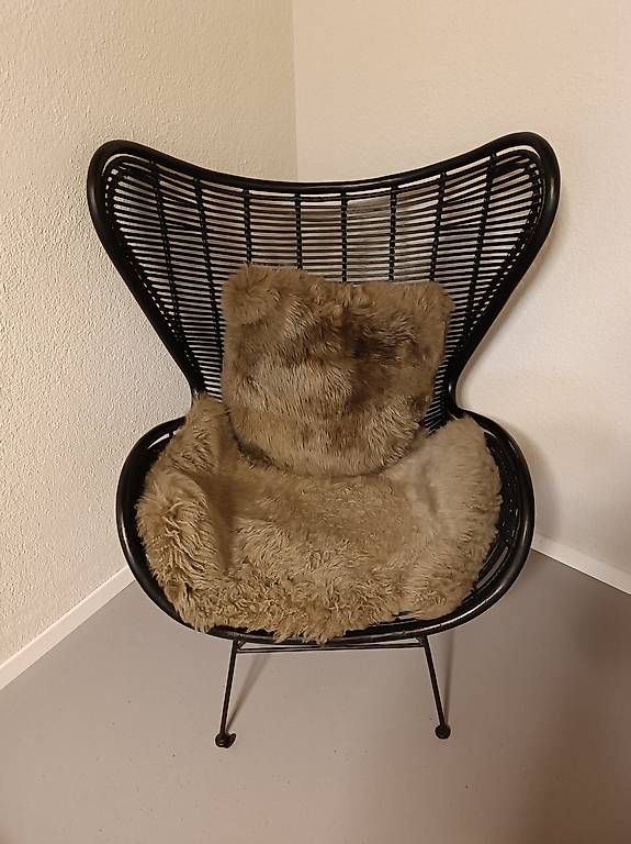 Poltrone: Designer Sessel "Egg" aus schwarzem Rattan – Usato da Fislisbach venduto da vogelparadies