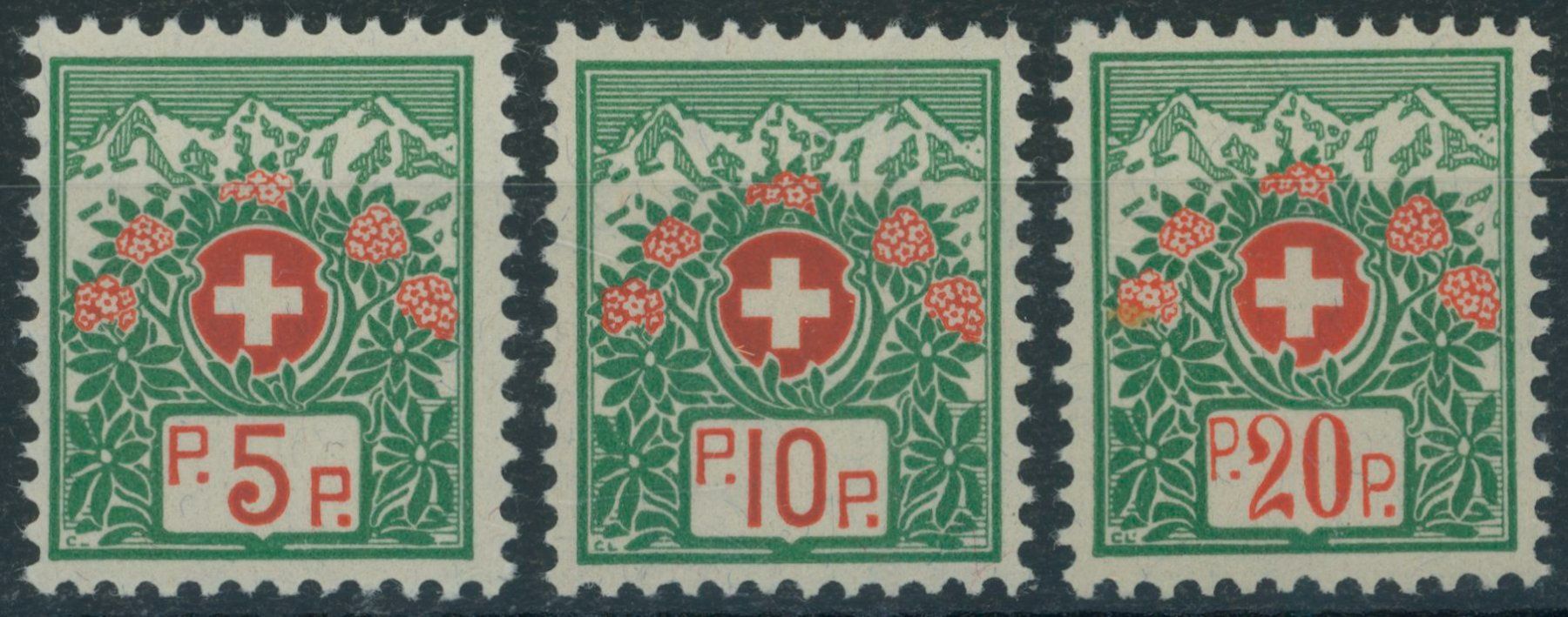 Tutti i francobolli: 1927 - Portofreiheitsmarken - postfrisch ** – Nuovo (secondo la descrizione) da Schindellegi venduto da leecollect