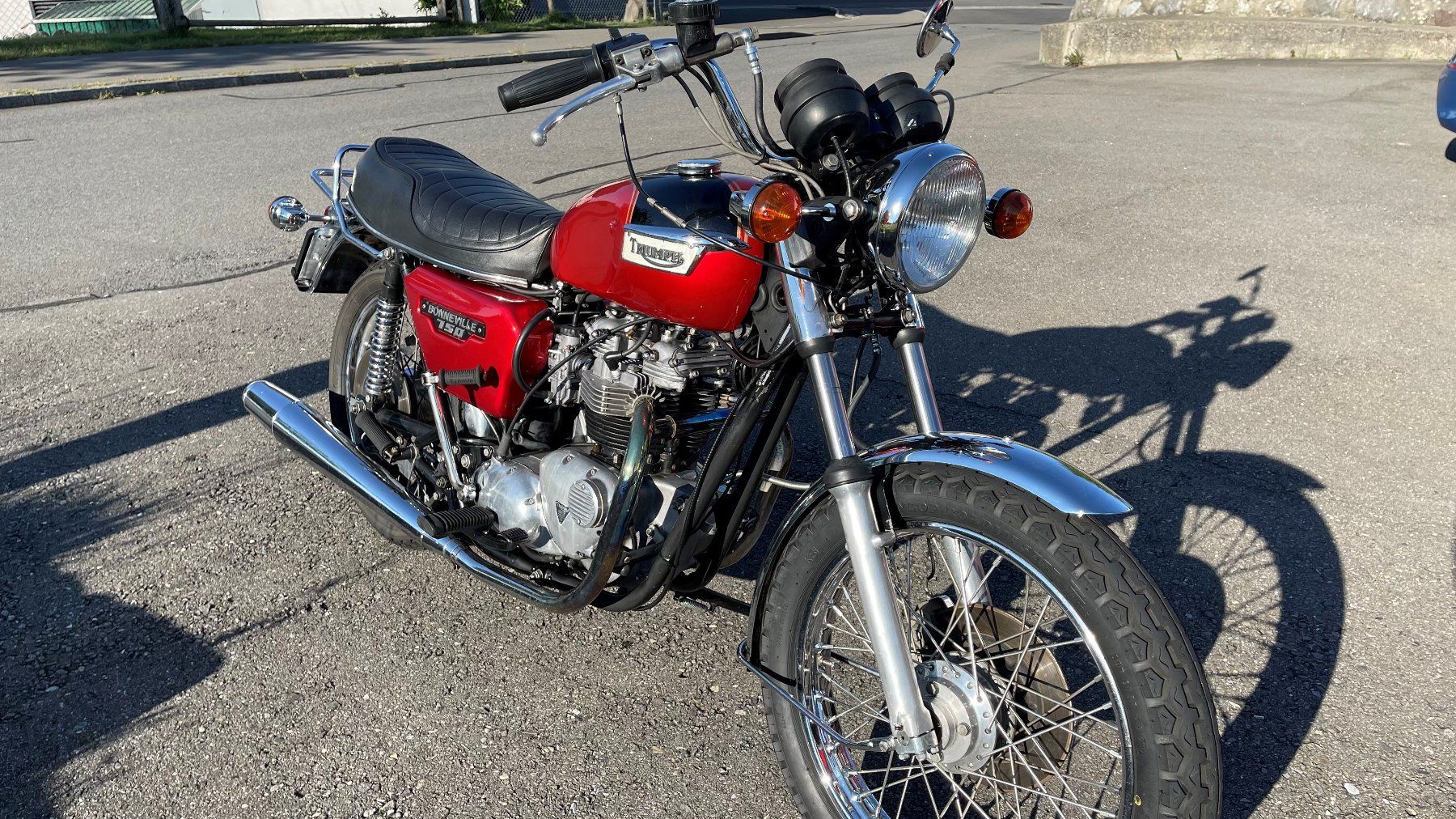 Triumph Strasse: Triumph Bonneville T140E 1979 – Gebraucht aus Laupen BE von Rd250 1