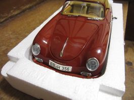 Modellauto Porsche 356 A Carrera Cabriolet rot - Schuco, Neu