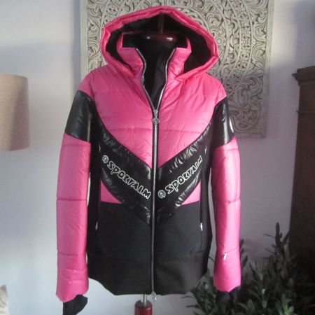 Sportalm edel Skijacke pink schwarz 42 NEU NP 729