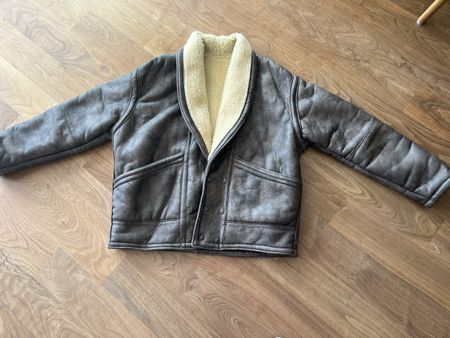 T. Shearling Winterjacke L/XL