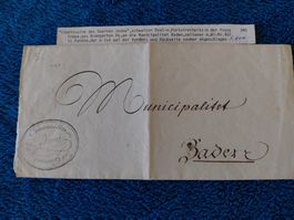 Seltener Brief franz. Armee Bremgarten nach Baden 1801