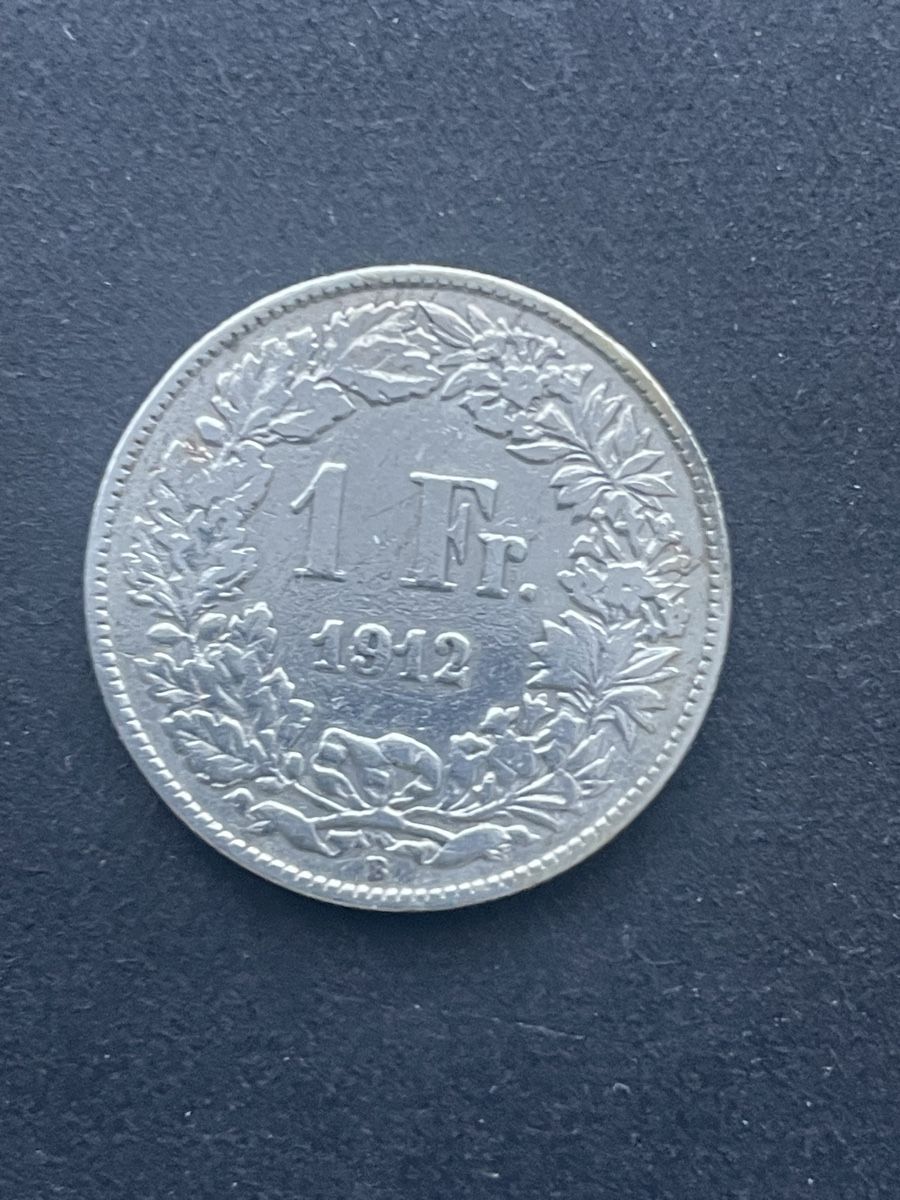 Alle Münzen: 1.- Silber CH Jahr 1912 – Gebraucht aus Meierskappel von Hala03 1