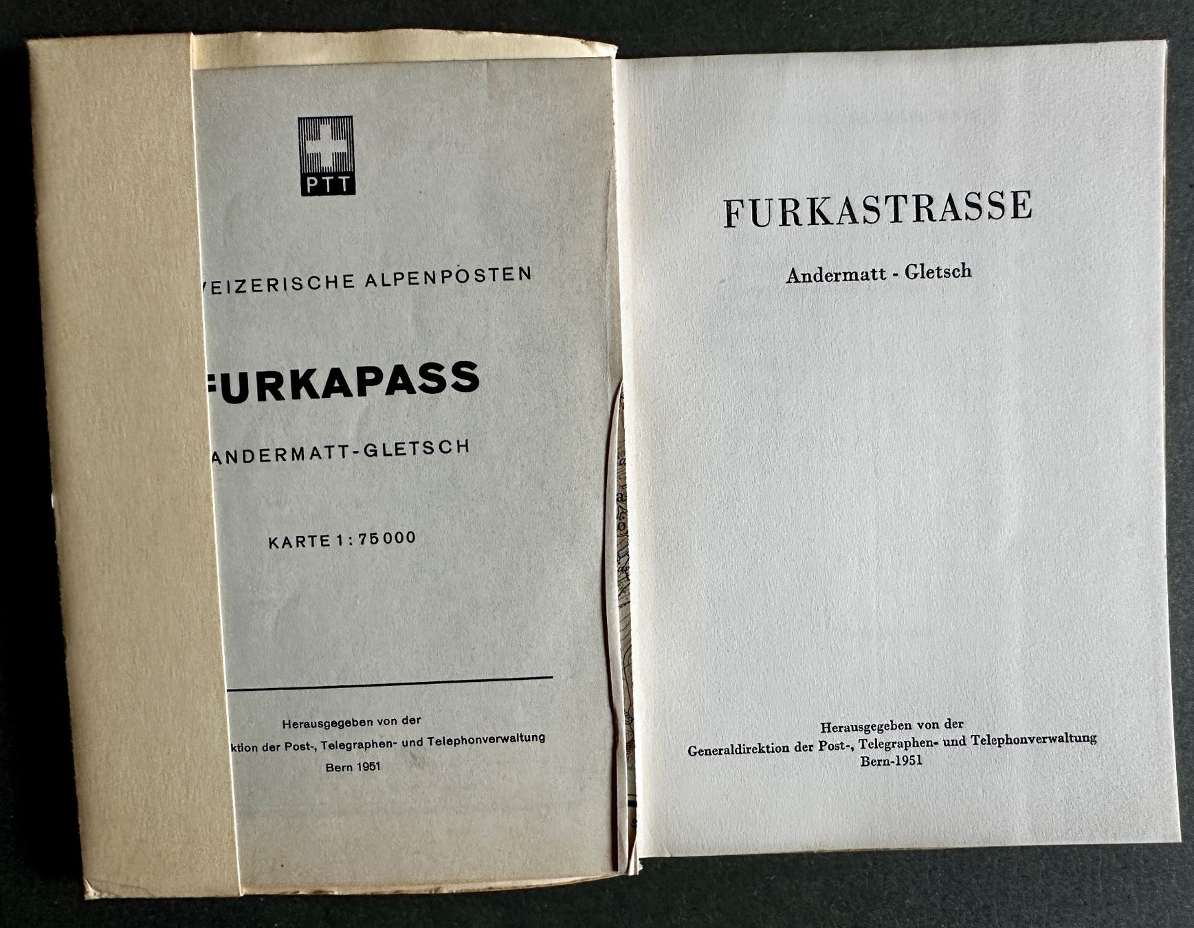 Cartine & Atlanti: Schweizerische Alpenposten: Furkastrasse. – Usato da Zürich venduto da allp 1