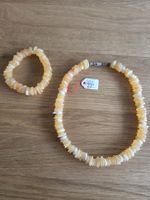 Schmuckset Kette und Armband aus Calzit