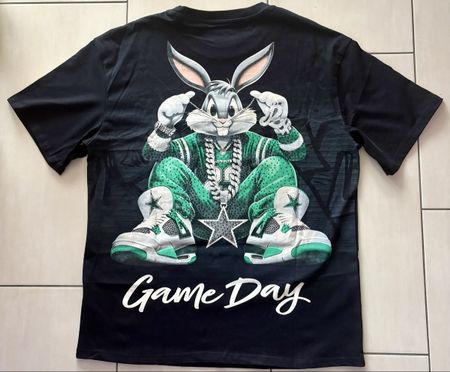 🔥 Bugs Bunny Game Day T-Shirt Strass Gr. L – NEU