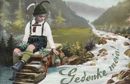 Kitschkarte 1905 (Langgass St. Gallen)