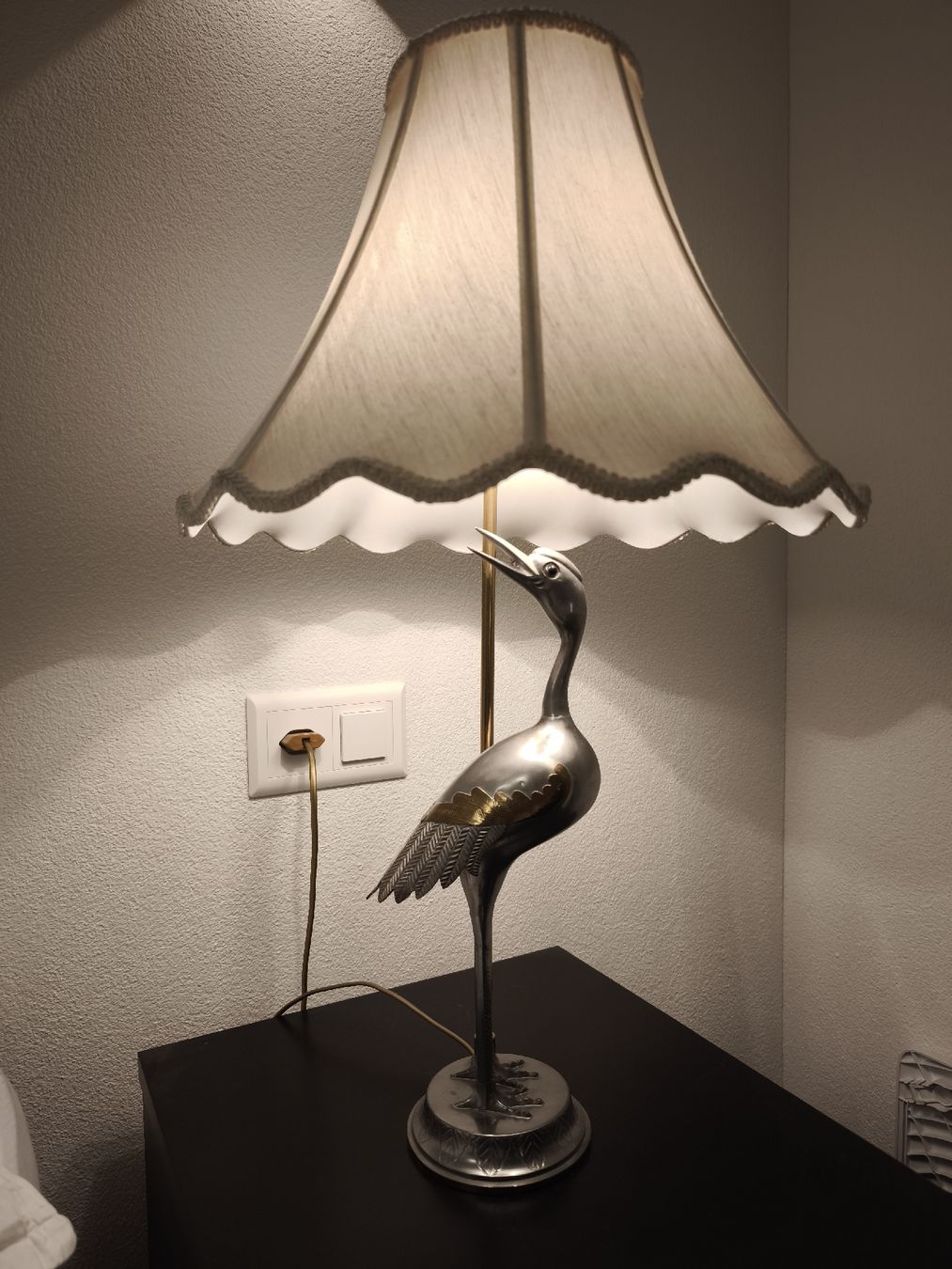 Lampade: Vintage Heron Chrome & Brass Table Lamp c.1970s – Usato da Oberrieden venduto da Beti85 5