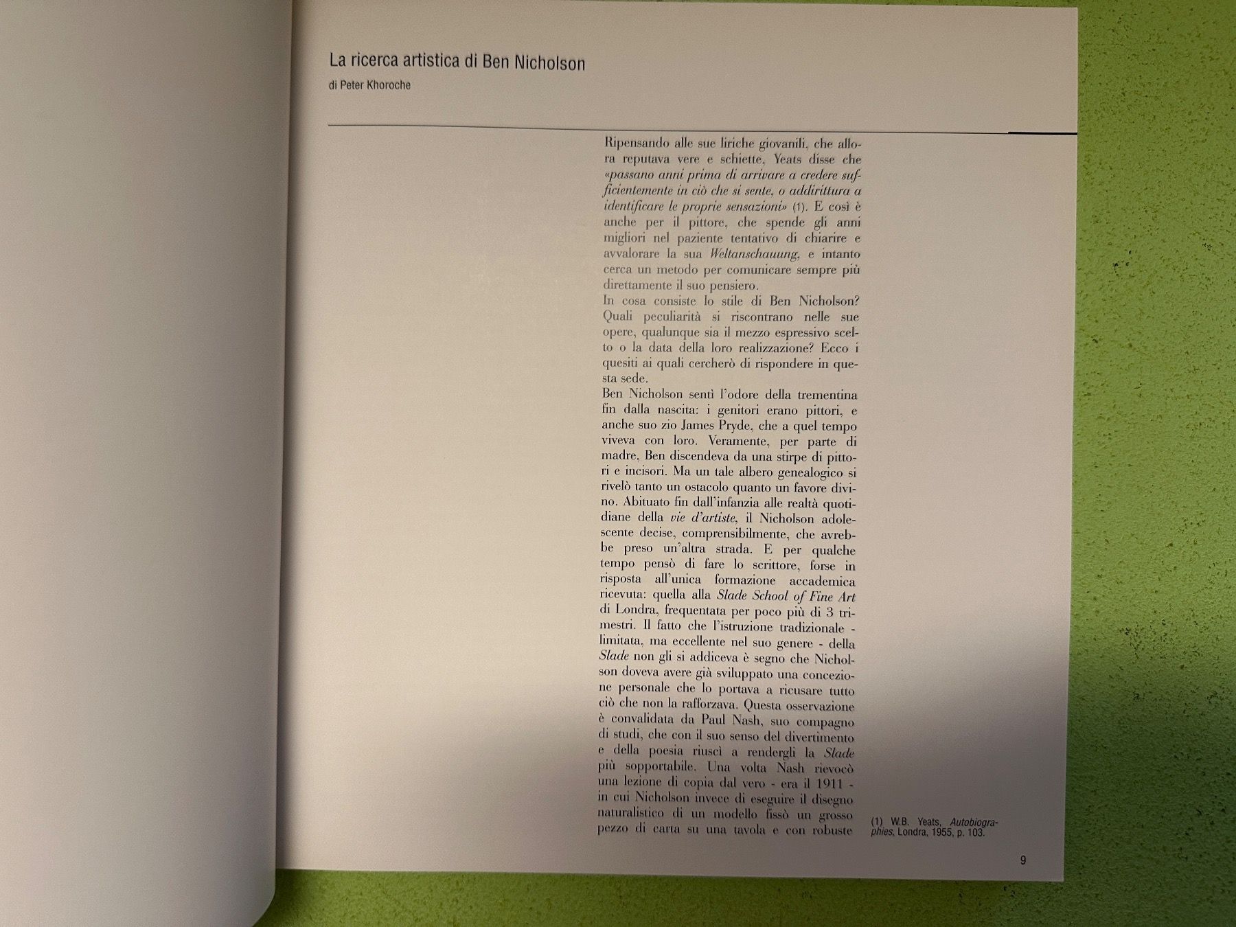 Bücher: Simone Soldini: Ben Nicholson. opere dal 1921 al 1981. – Gebraucht aus Zürich von allp 4