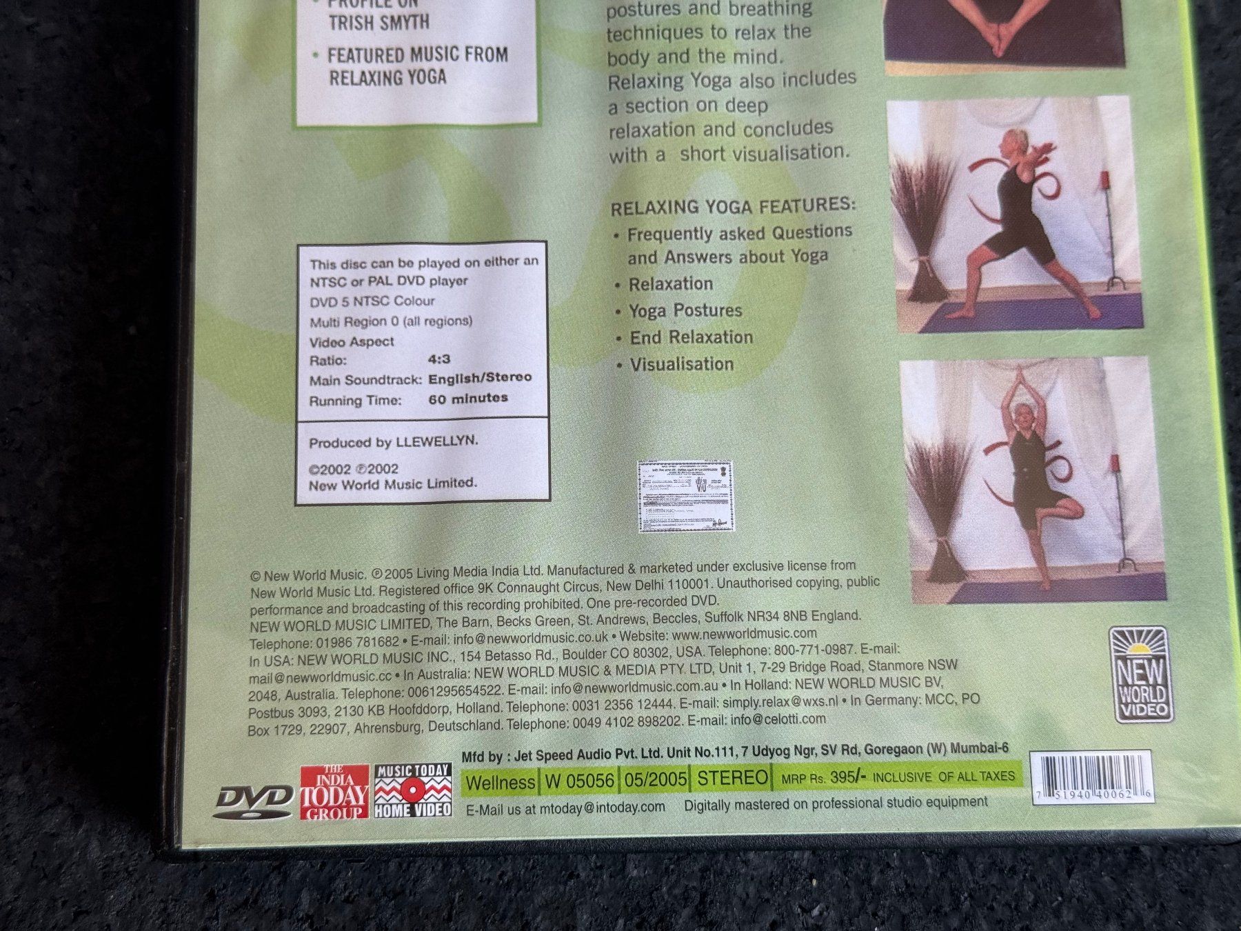Tous les DVDs: Relaxing YOGA DVD EN – D'occasion à Fribourg par tschjoly 3