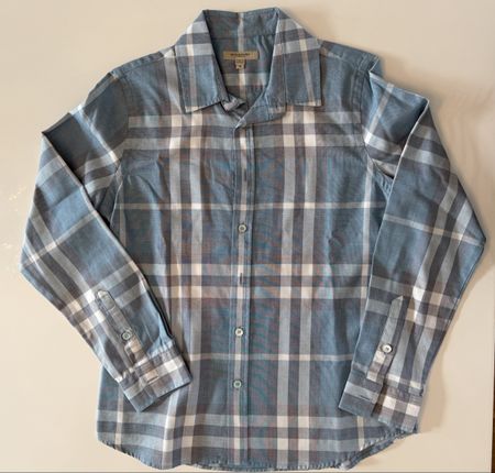 Burberry Bluse, Gr. M, hellblau kariert - Top Zustand!