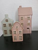 Haus Set aus Keramik mit Beleuchtung