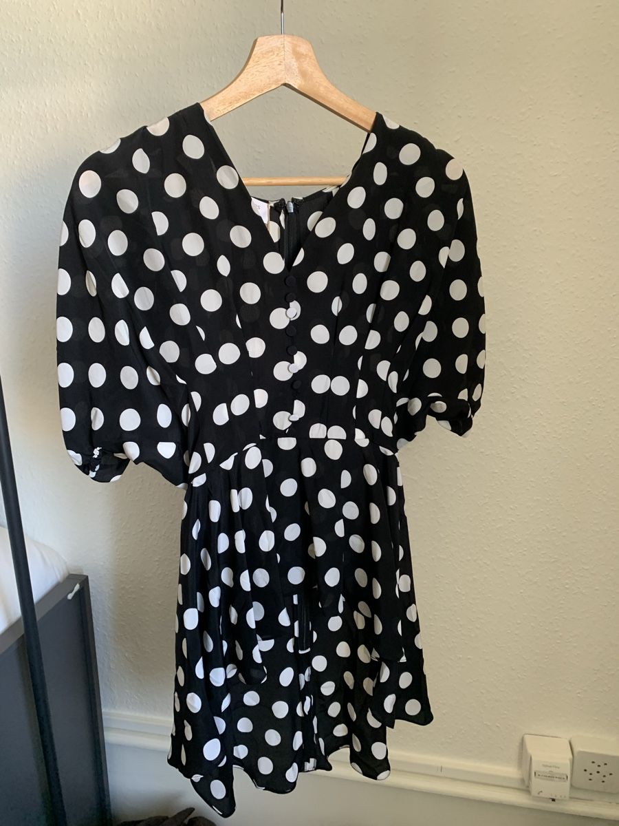 Michael Kors Top: Top à pois asymétrique Michael Kors – Nuovo e nell'imballaggio originale da Genève venduto da rez_c6c6 1