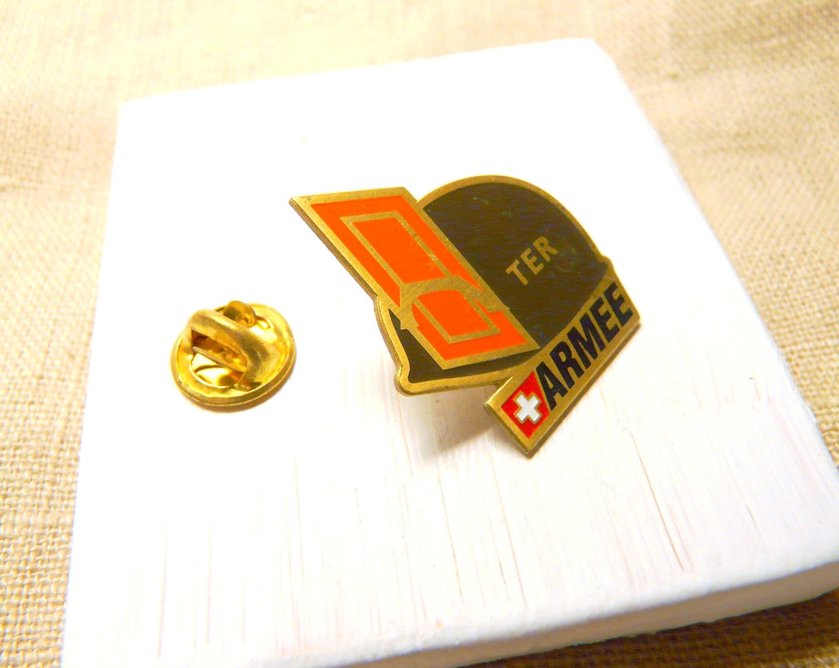 Schweizer Armee Placchette & Badge: ❗ Schweizer Armee TER    +Versand Pin M14L.8 – Usato da Pully venduto da websurfer1 2
