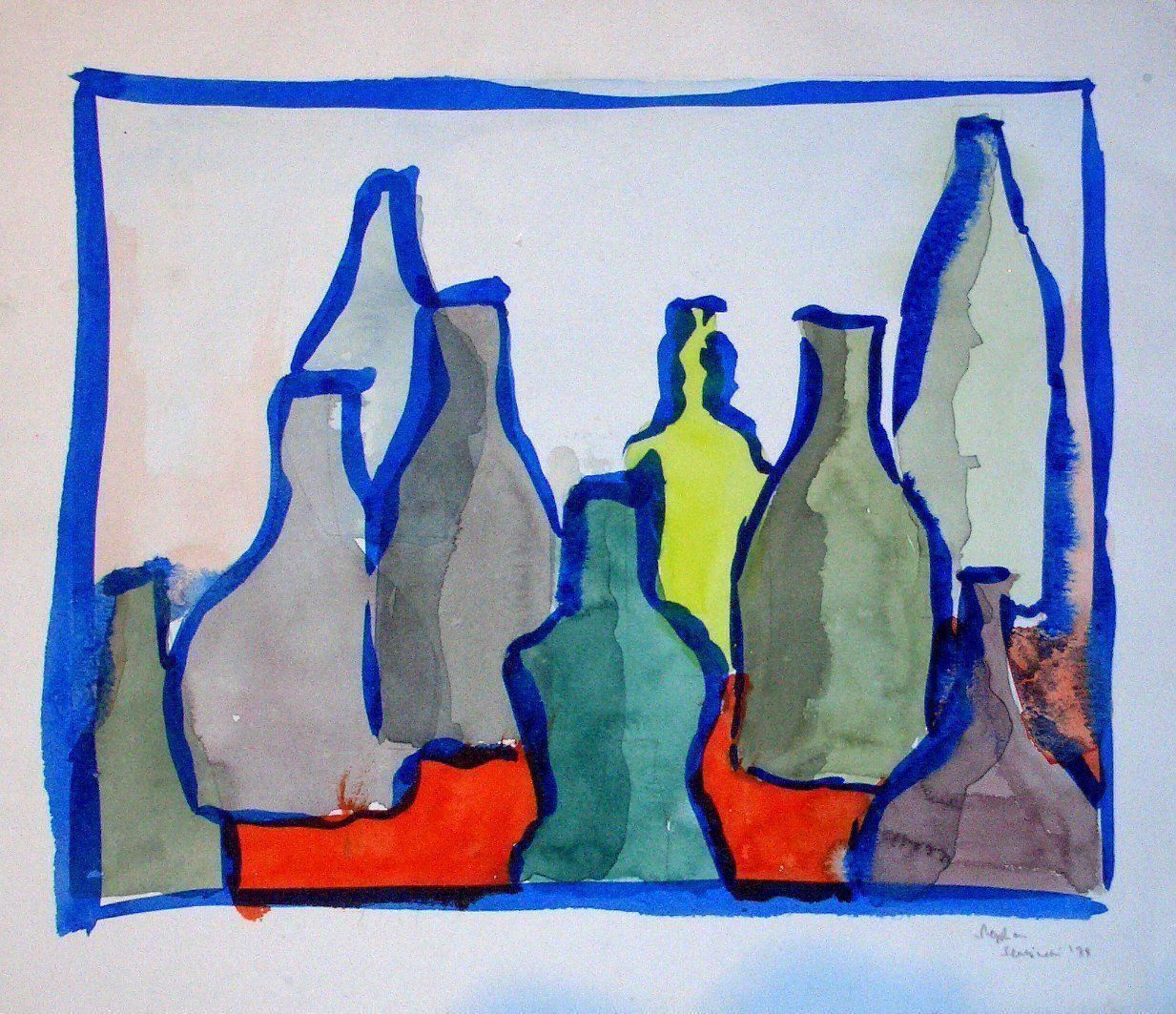 Dipinti: Stephan Sembinelli / Original / 41 × 41 cm / Wasserfarbe – Nuovo (secondo la descrizione) da Welschenrohr venduto da StarRecordsGmbH 1