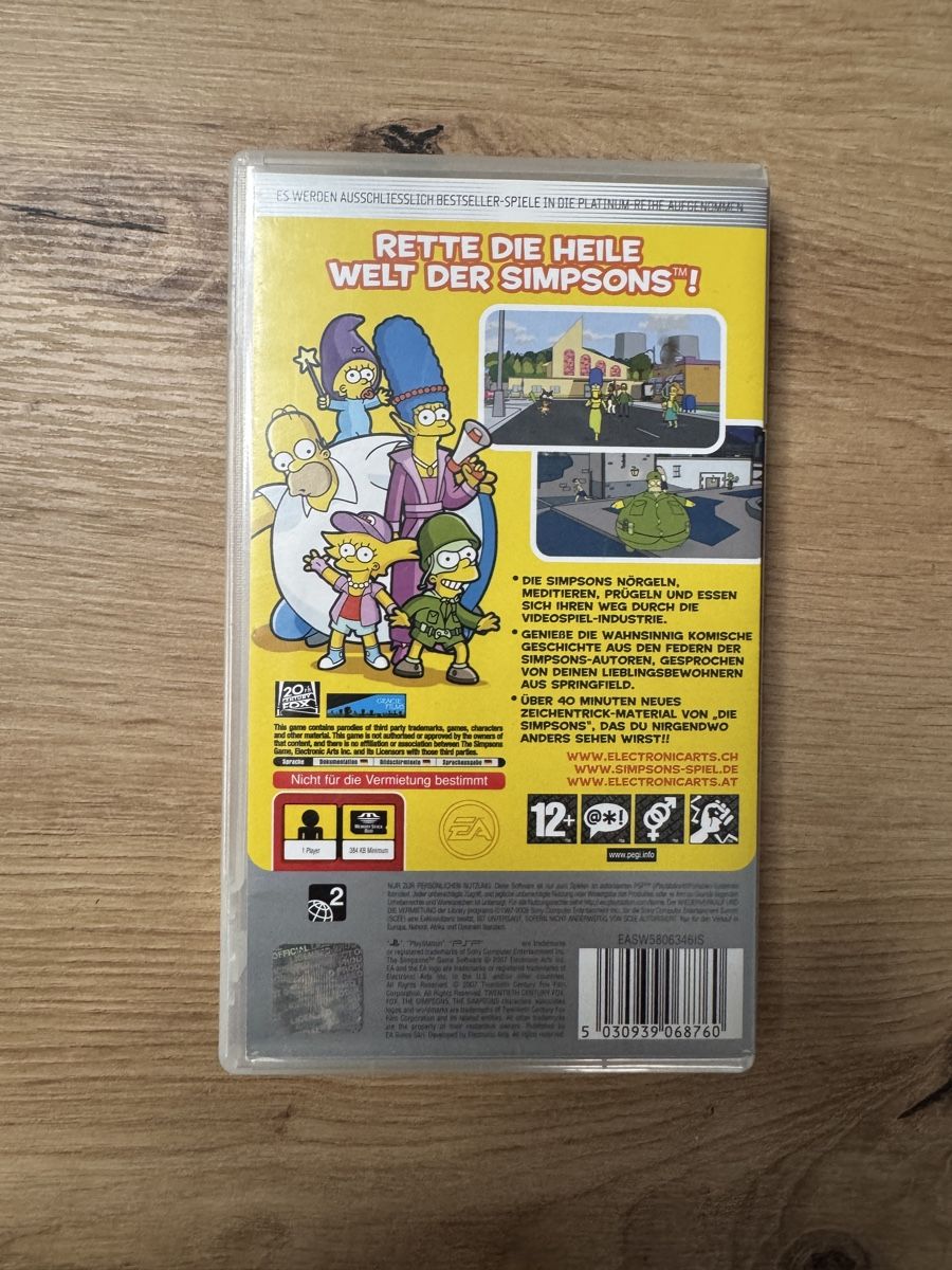 Sony Giochi: PSP Spiel - Die Simpsons - Das Spiel – Usato da Biberist venduto da etesummer 1