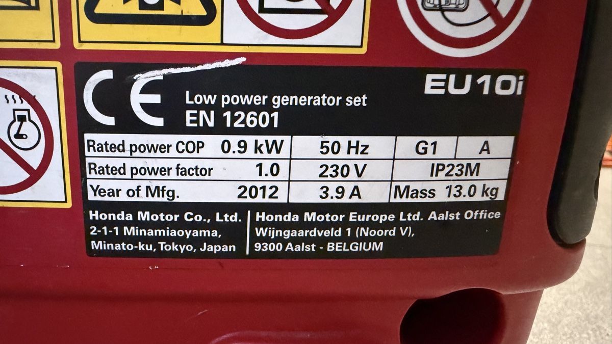 Honda Generatori di corrente: Honda  EU10i Generator – Usato da Chézard-St-Martin venduto da ism6809 1