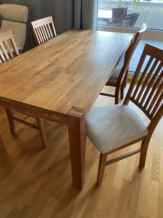 Esszimmer Royal Oak Jysk (Tisch, Stühle, Kommode, Vitrine) Kaufen auf