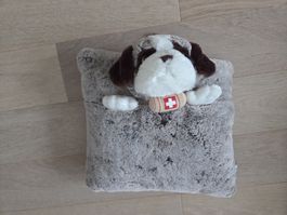 Kuscheliges Kissen mit Hundekopf-ungebraucht