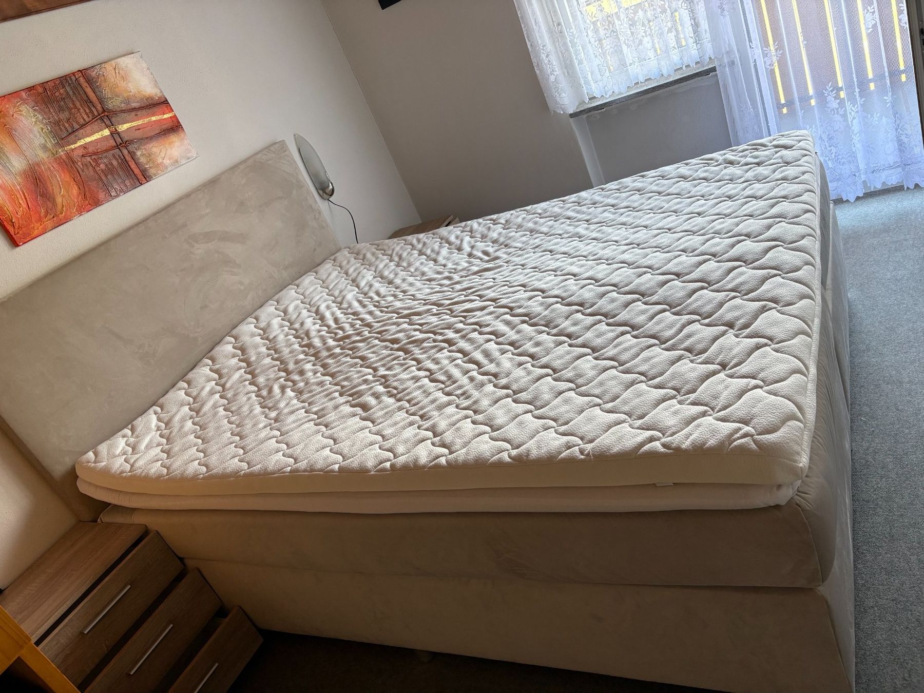 Lits: Boxspringbett mit 2 Nachttischen – D'occasion à Bünzen par faromo
