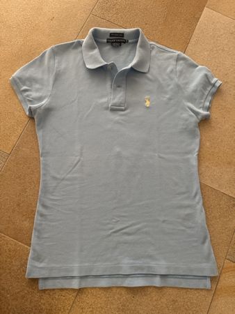 Damen Polohemd Ralph Lauren "The Skinny Polo" hellblau Gr. M