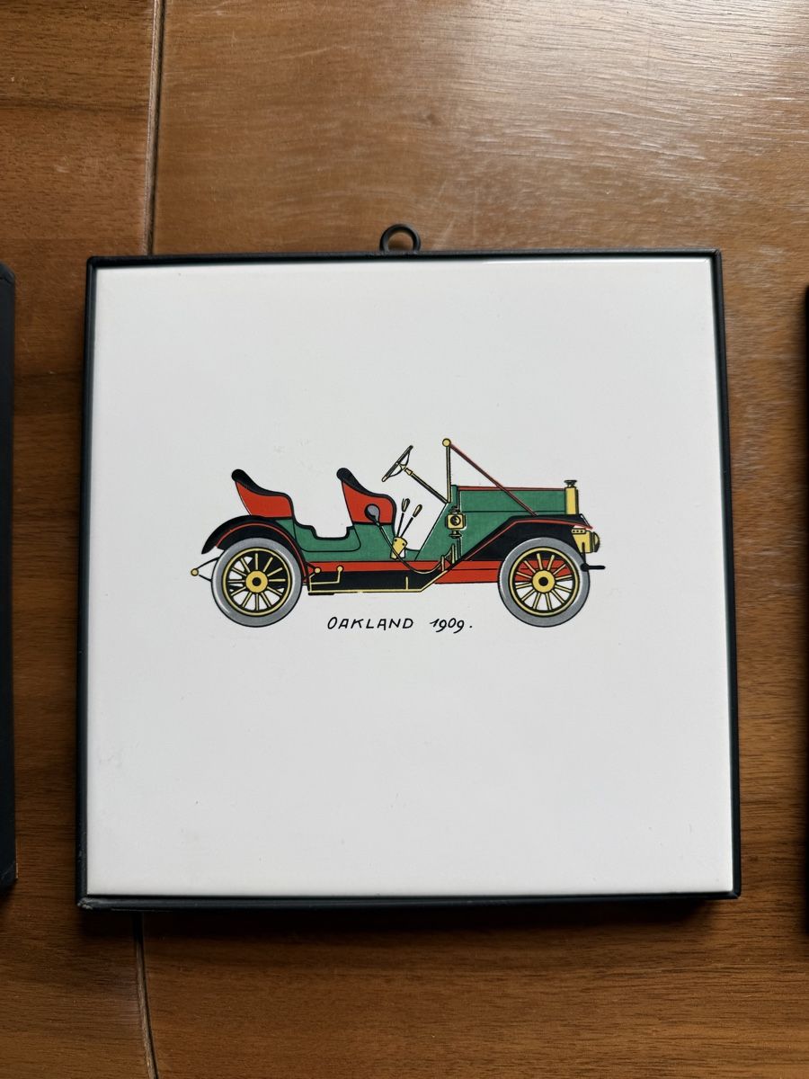 Alle Dekorationen: Wandbild Oldtimer Serie Mettlach 4er – Gebraucht aus Thayngen von laylay_xD 4
