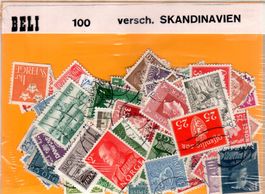 100 VERSCH. BRIEFMARKEN SCANDINAVIEN - SP25