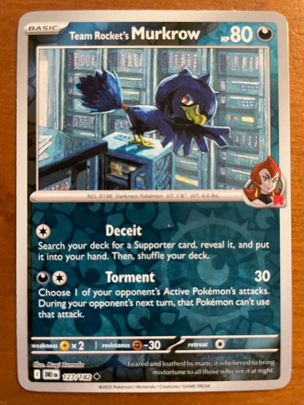 Pokémon Carte collezionabili: Pokemon Team Rocket's Murkrow Reverse (Versand gratis) – Nuovo (secondo la descrizione) da Chur venduto da Angerson