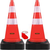 Verkehrsleitkegel 8 Stk. 37x37x75cm