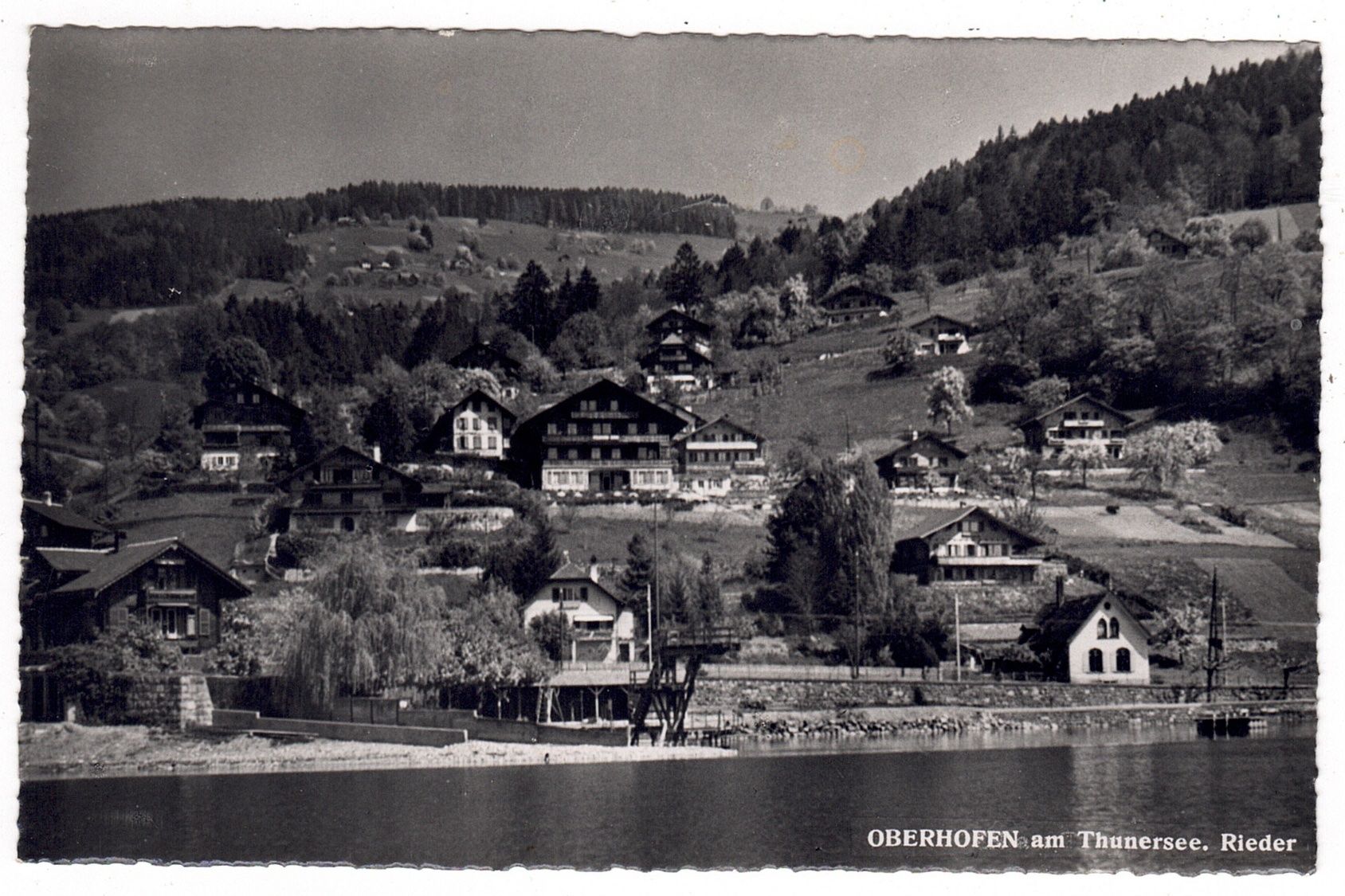 Cartoline postali: Oberhofen am Thunersee – Usato da La Tour-de-Peilz venduto da amjust