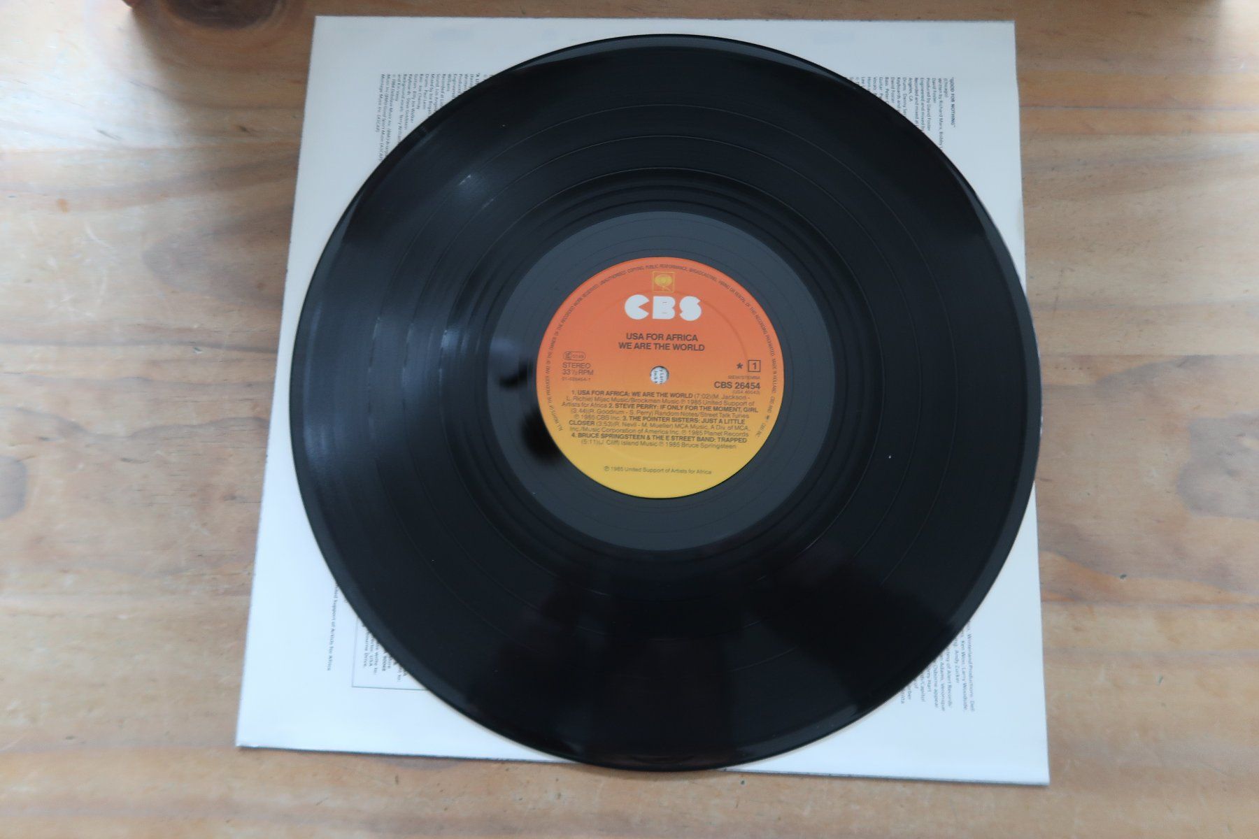 Schallplatten: WE ARE THE WORLD - MICHAEL JACKSON - VINYL LP – Gebraucht aus Basel von Patiscat 4